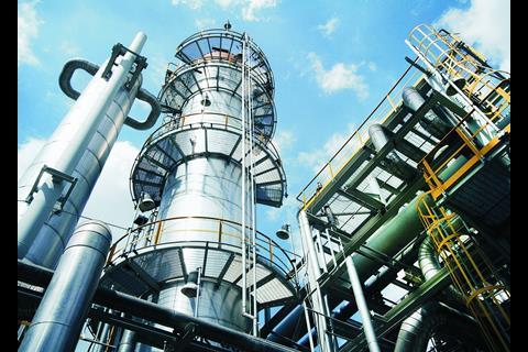 A Topsoe ammonia converter can produce green ammonia from hydrogen from electrolysis of water and nitrogen from the air (credit: Haldor Topsoe)